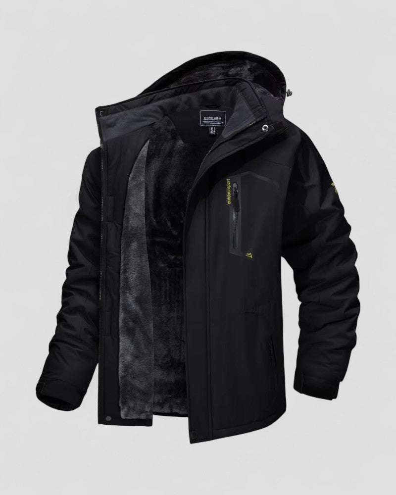 Men’s Waterproof Fur-Lined Outdoor Jacket