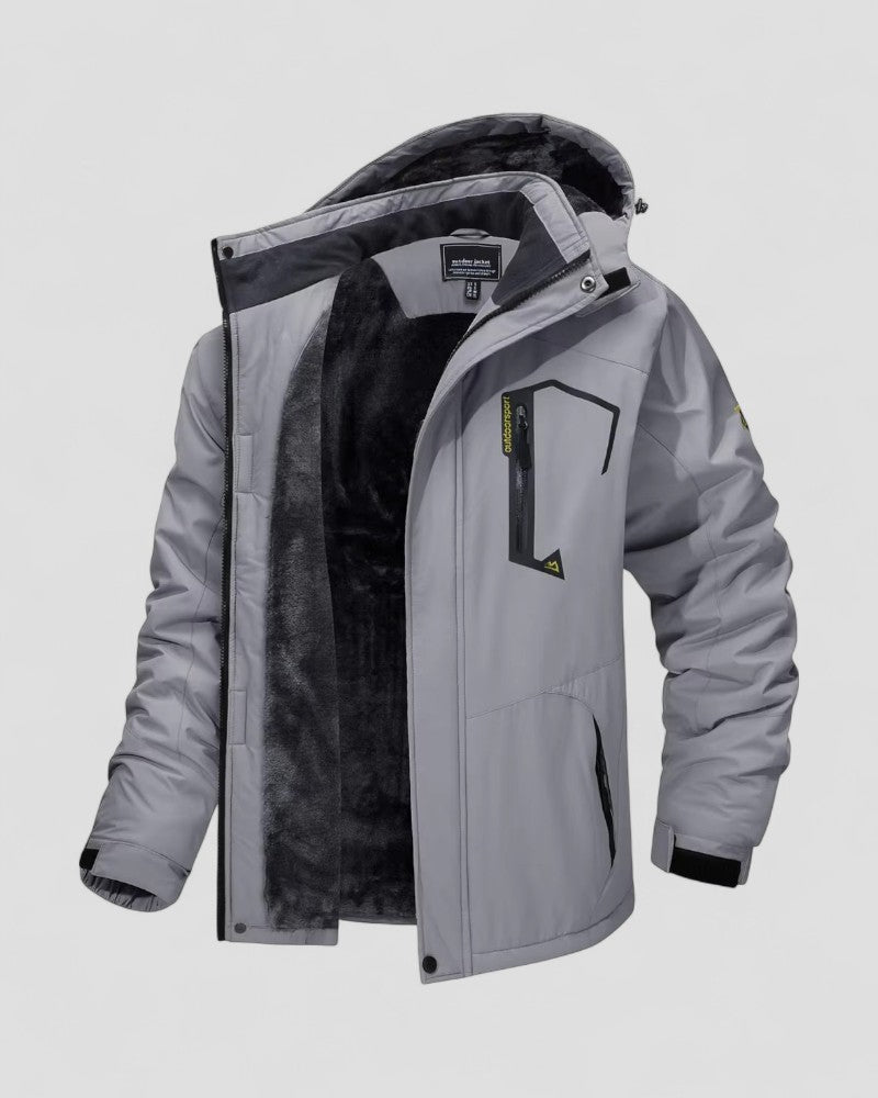 Men’s Waterproof Fur-Lined Outdoor Jacket