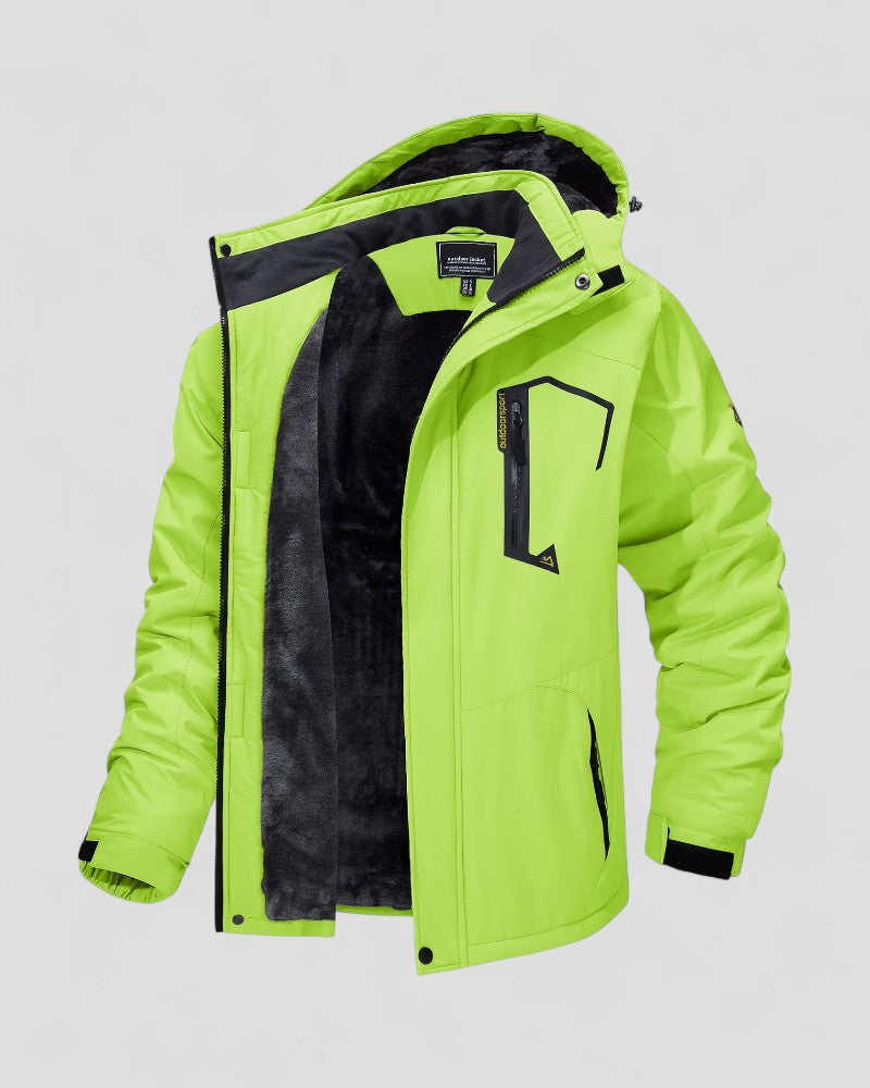 Men’s Waterproof Fur-Lined Outdoor Jacket