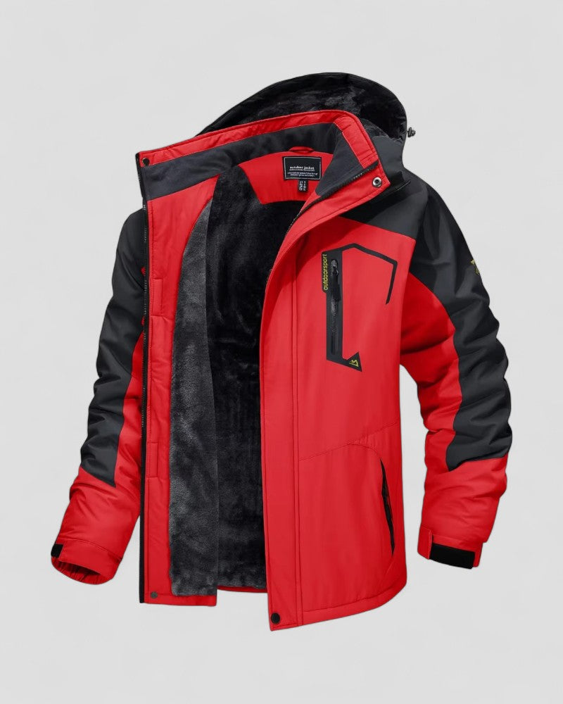 Men’s Waterproof Fur-Lined Outdoor Jacket