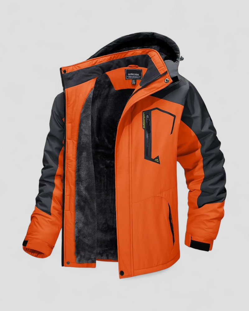 Men’s Waterproof Fur-Lined Outdoor Jacket