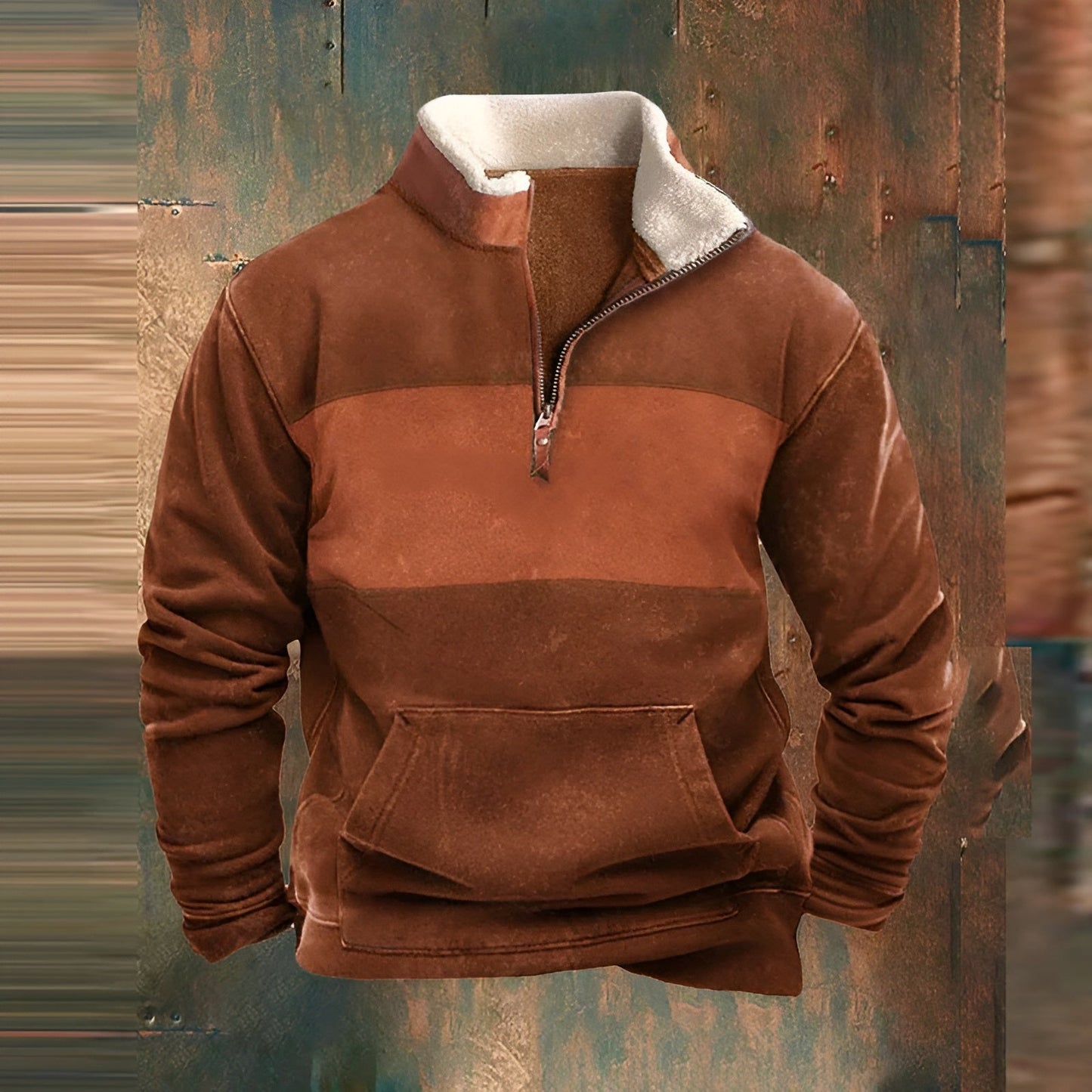 Warm Quarter Zip Men's Fleece Pullover Jacket