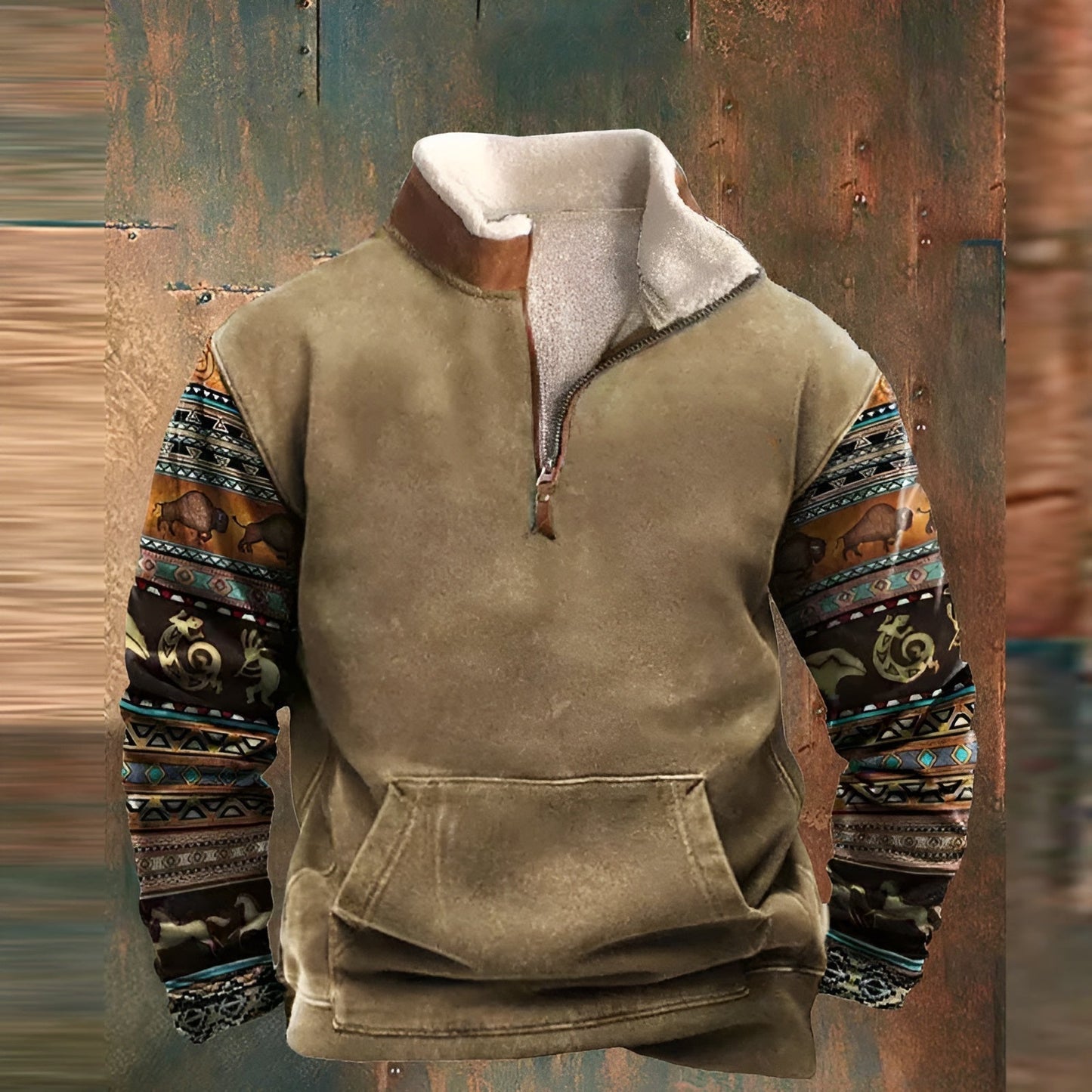 Warm Quarter Zip Men's Fleece Pullover Jacket