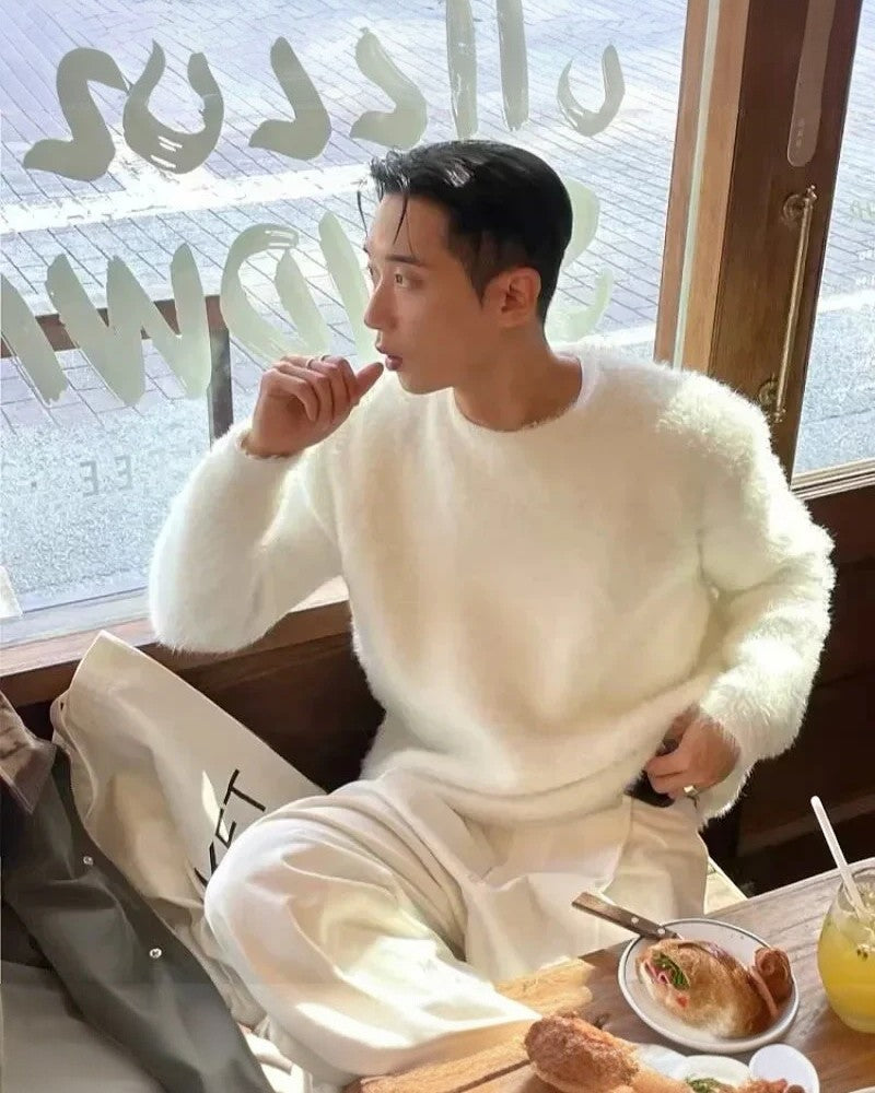 Men’s Oversized Shaggy Sweater