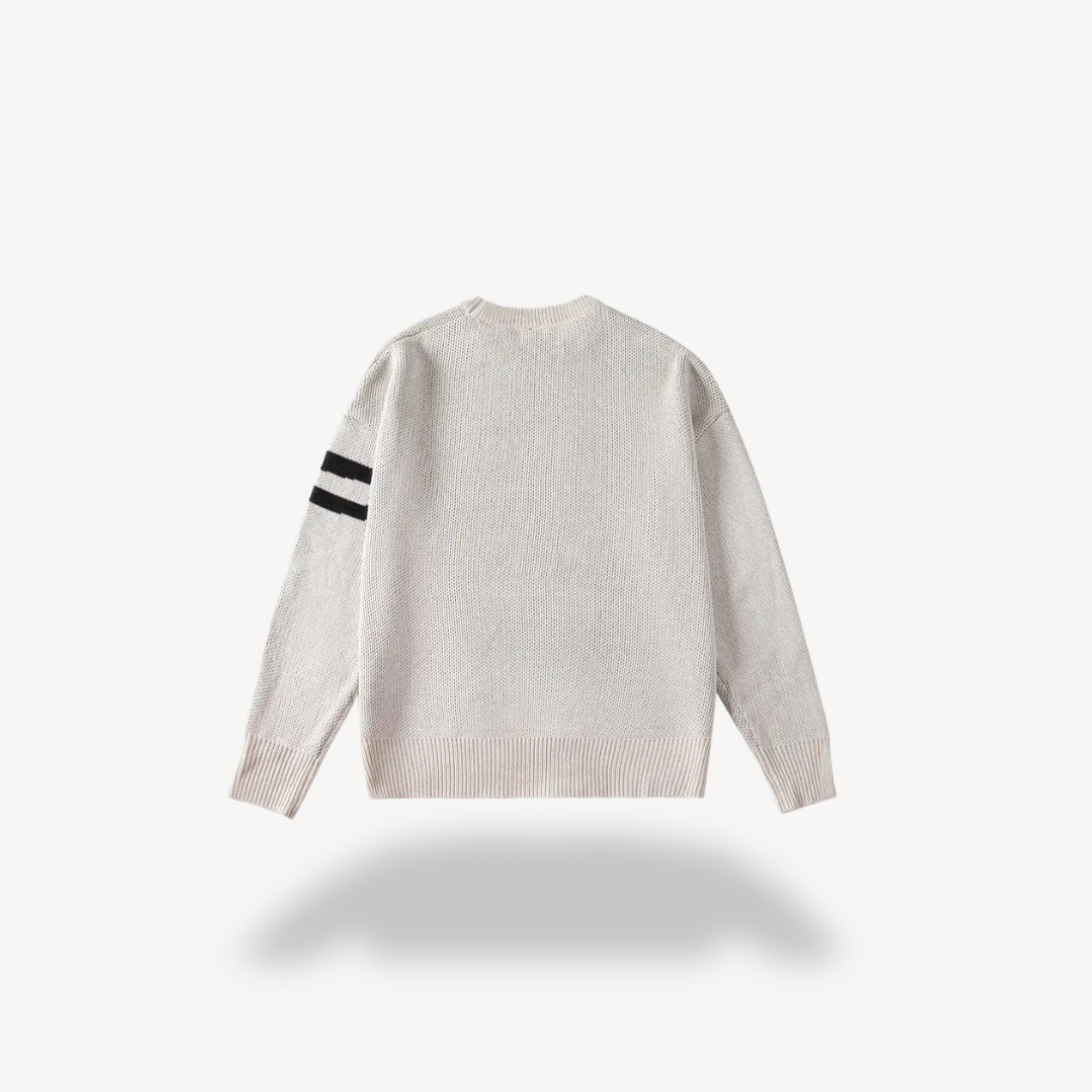 Men’s Oversized Graffiti Knit Sweater
