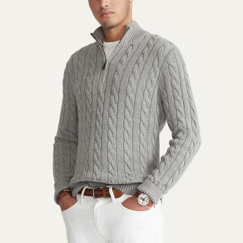 Men’s Cable Knit Casual Sweater