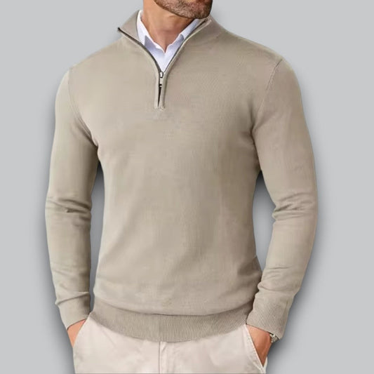 Men’s Sleek Half-Zip Pullover Sweater