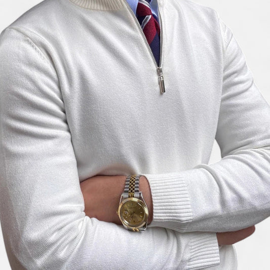 Men’s Classic Quarter-Zip Knit Sweater