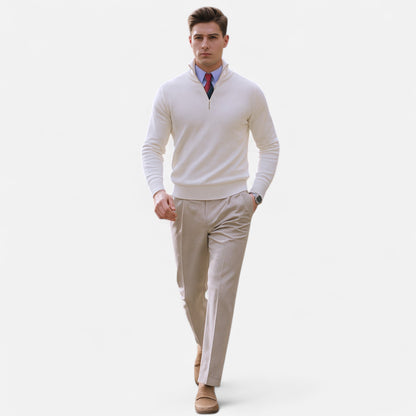 Men’s Classic Quarter-Zip Knit Sweater