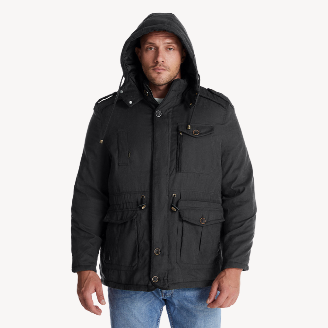 Men’s Utility Hooded Winter Jacket