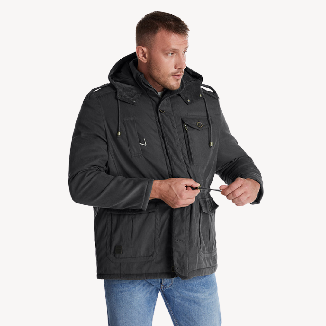Men’s Utility Hooded Winter Jacket