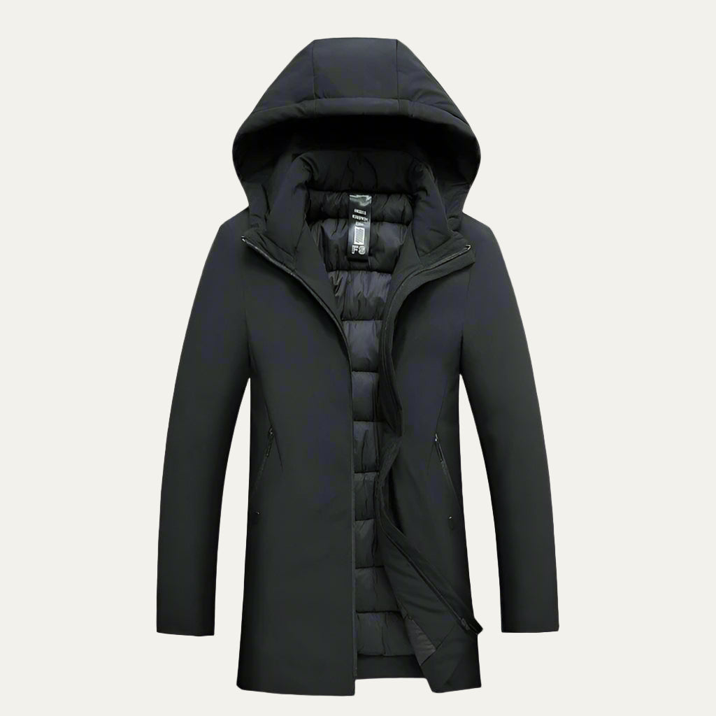 Men's Winter Parka with Integrated Hood