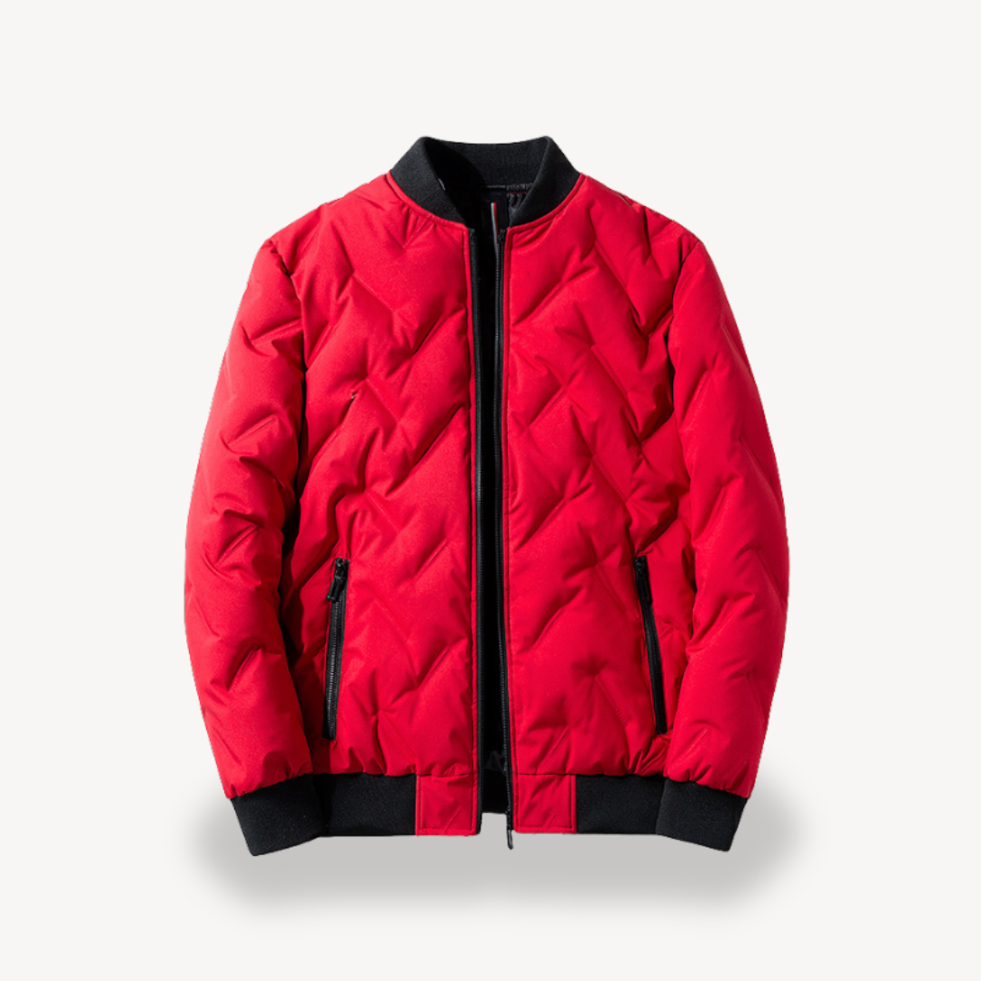 Men’s Dual Quilted Bomber Jacket