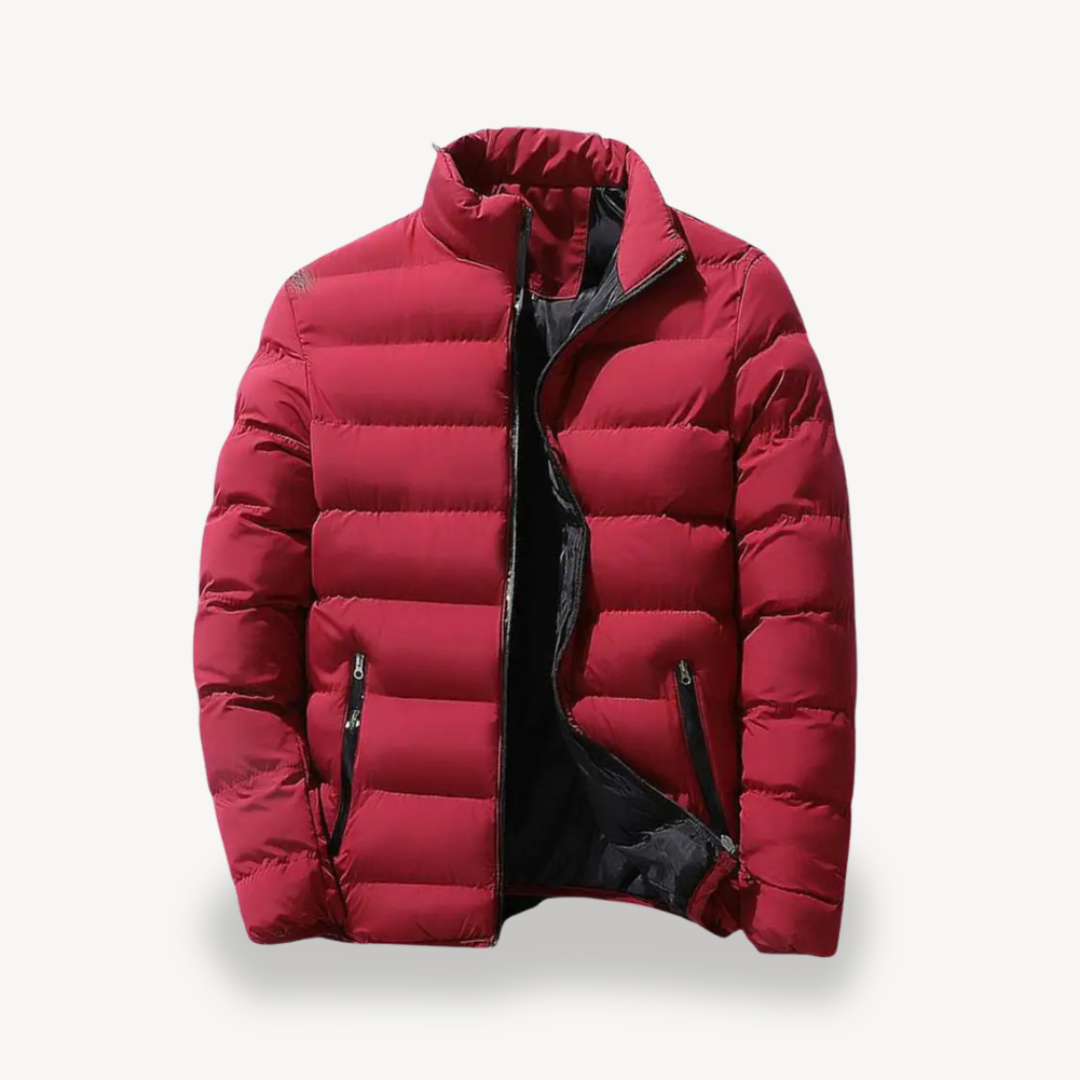 Men’s Lightweight High-Collar Puffer Jacket