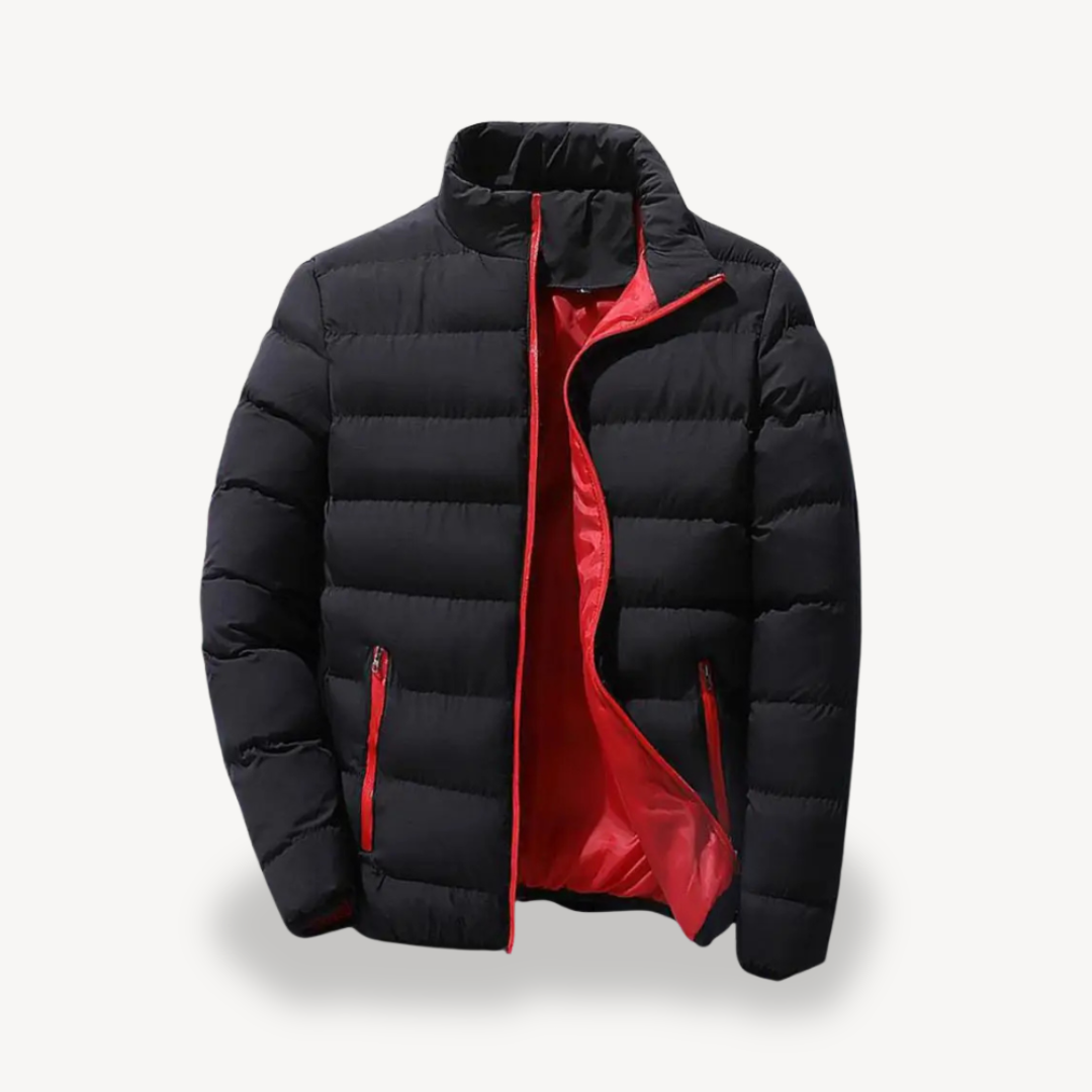 Men’s Lightweight High-Collar Puffer Jacket