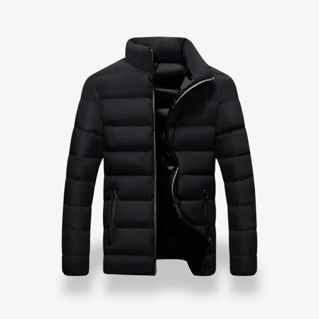 Men’s Lightweight High-Collar Puffer Jacket