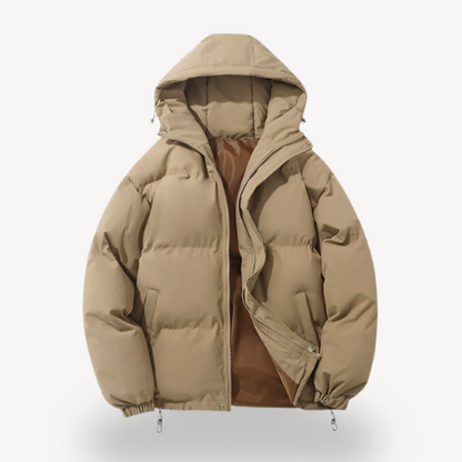 Unisex Hooded Boxy Puffer Jacket