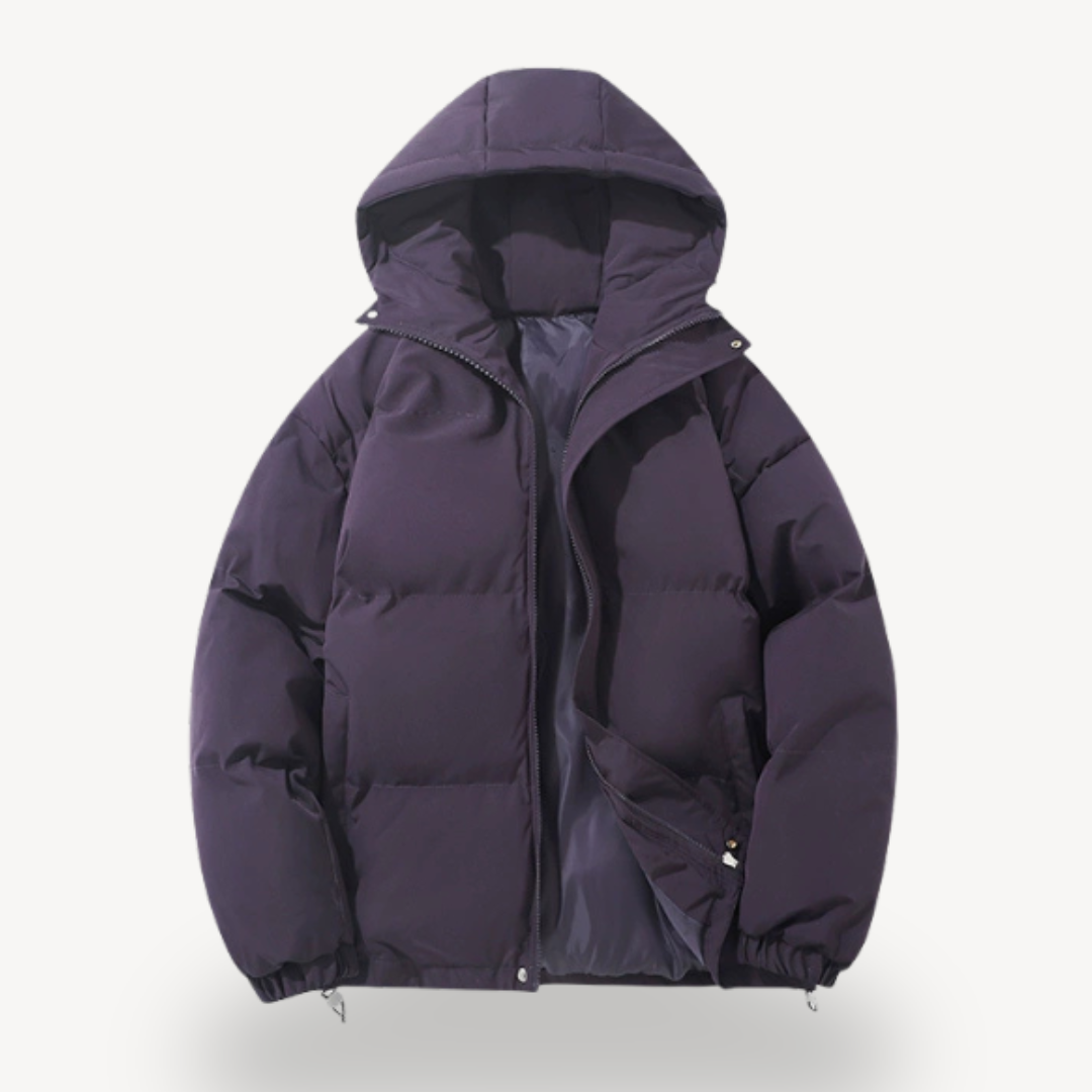 Unisex Hooded Boxy Puffer Jacket