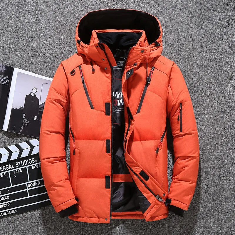 Men's Casual Hooded Sweatshirt Jacket