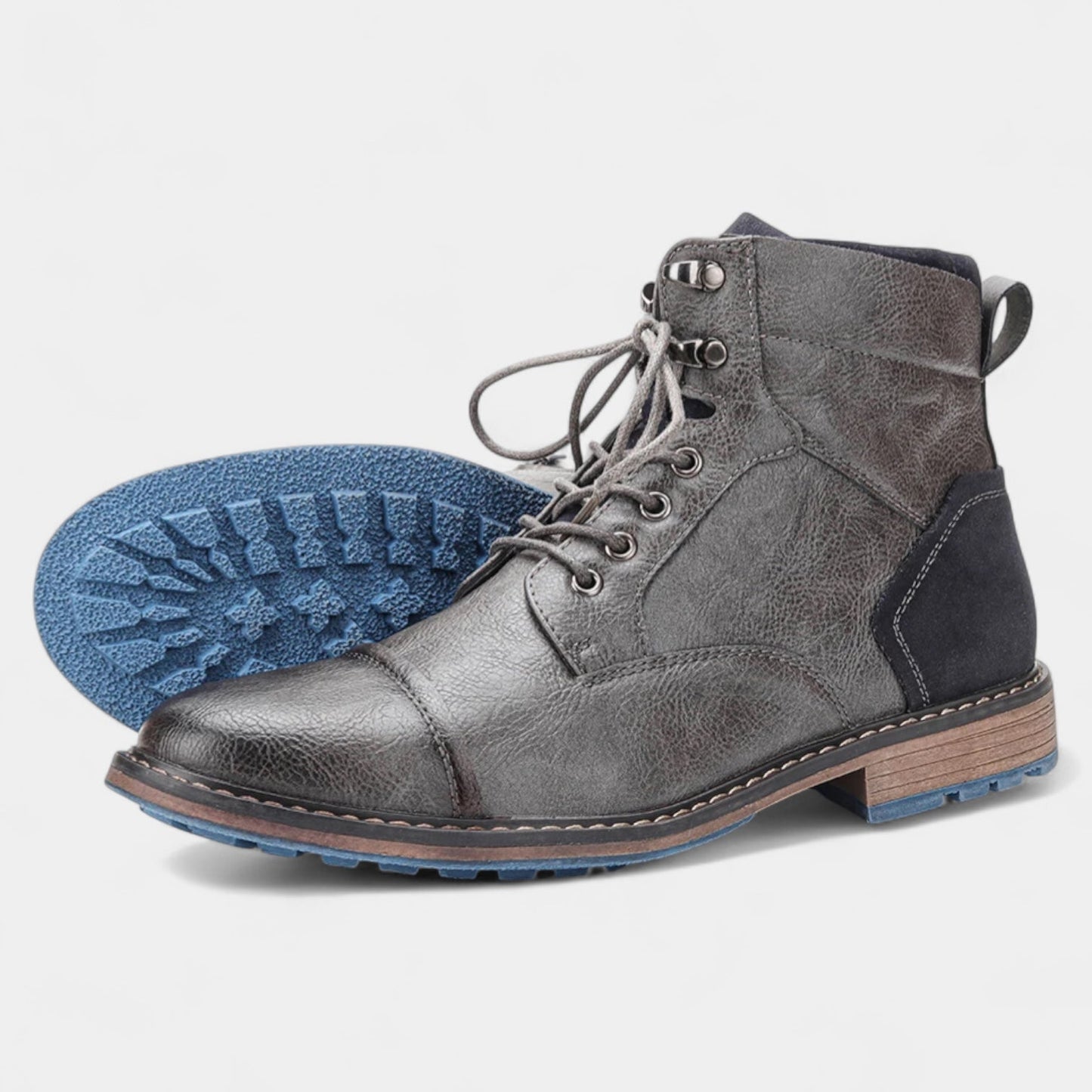Tough Leather Hiking Boots - Waterproof & Slip-Resistant - BritishElegance