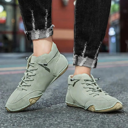 Men's Genuine Suede Minimalist Shoes - BritishElegance