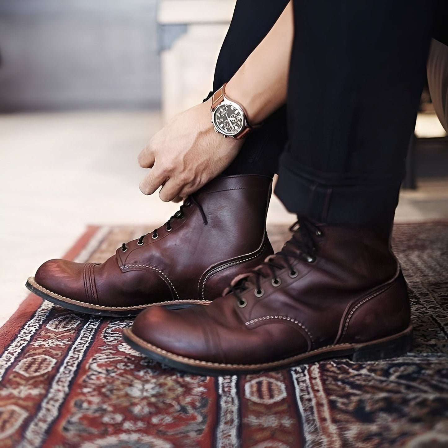Luxury Brown Leather Formal Shoes