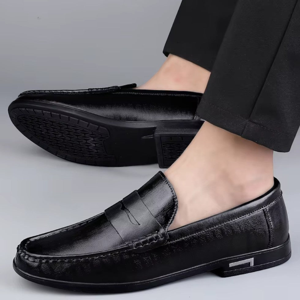 Men's Leather Loafers Slip-On Casual Shoes