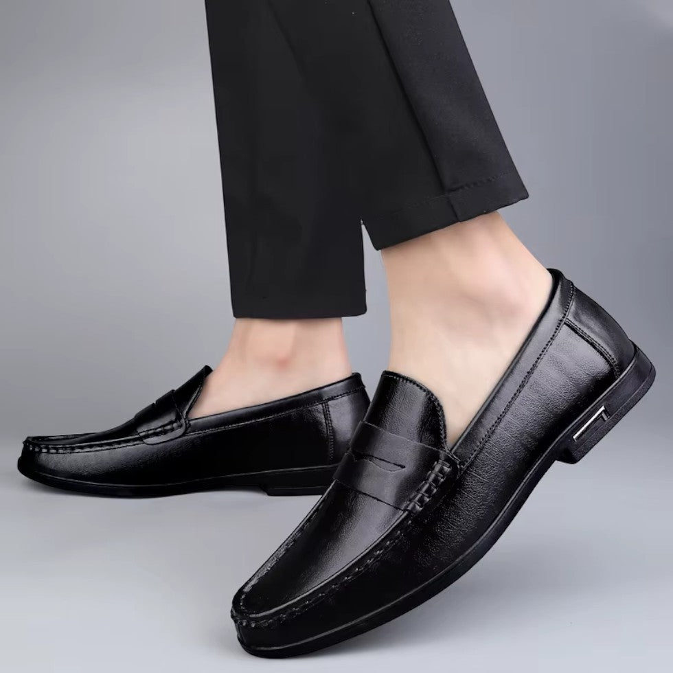 Men's Leather Loafers Slip-On Casual Shoes