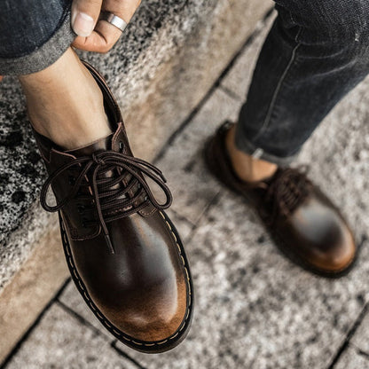 Men's Genuine Brown Comfort Shoes