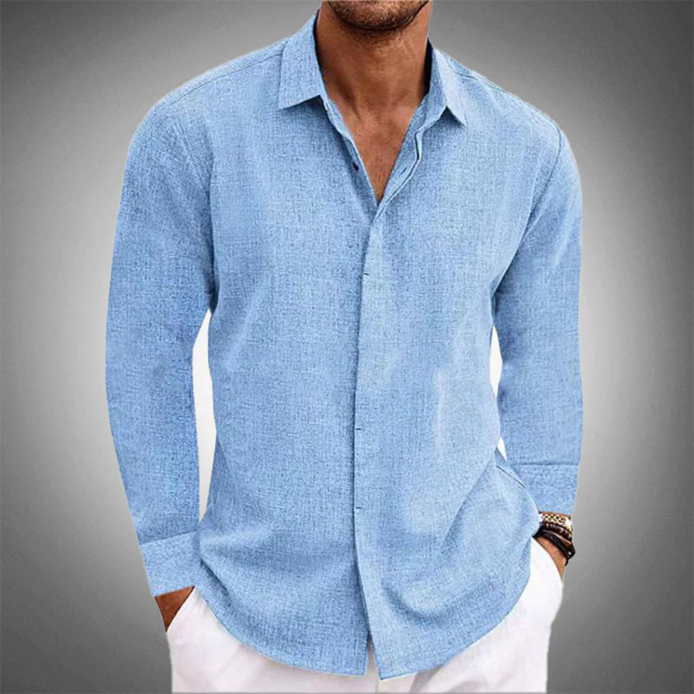 Lightweight Summer Men's Cotton Shirt - BritishElegance