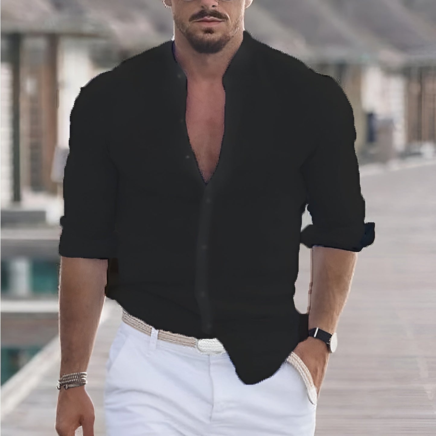 Relaxed Fit Lightweight Dress Shirt