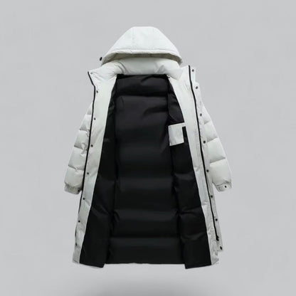Men’s Quilted Long Hooded Puffer Parka