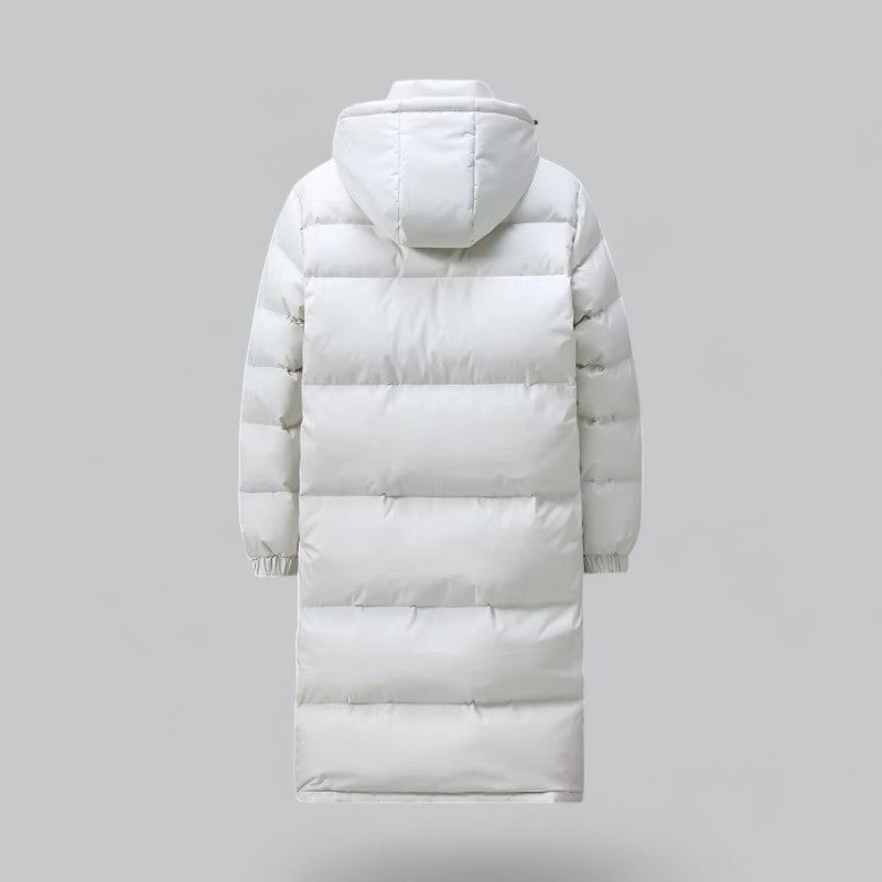 Men’s Quilted Long Hooded Puffer Parka