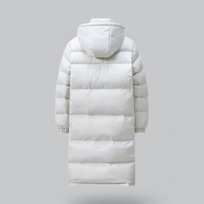 Men’s Quilted Long Hooded Puffer Parka