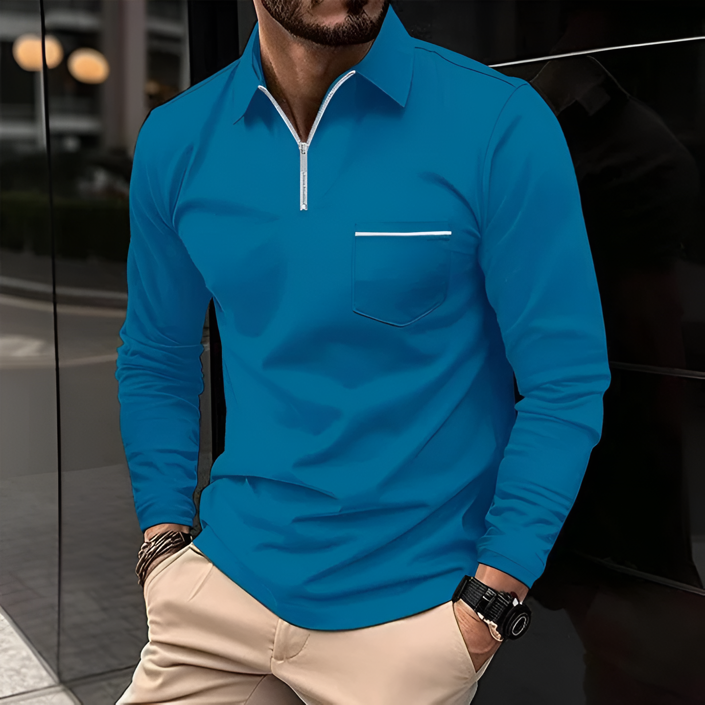Classic Fit Polo Shirt with Pocket