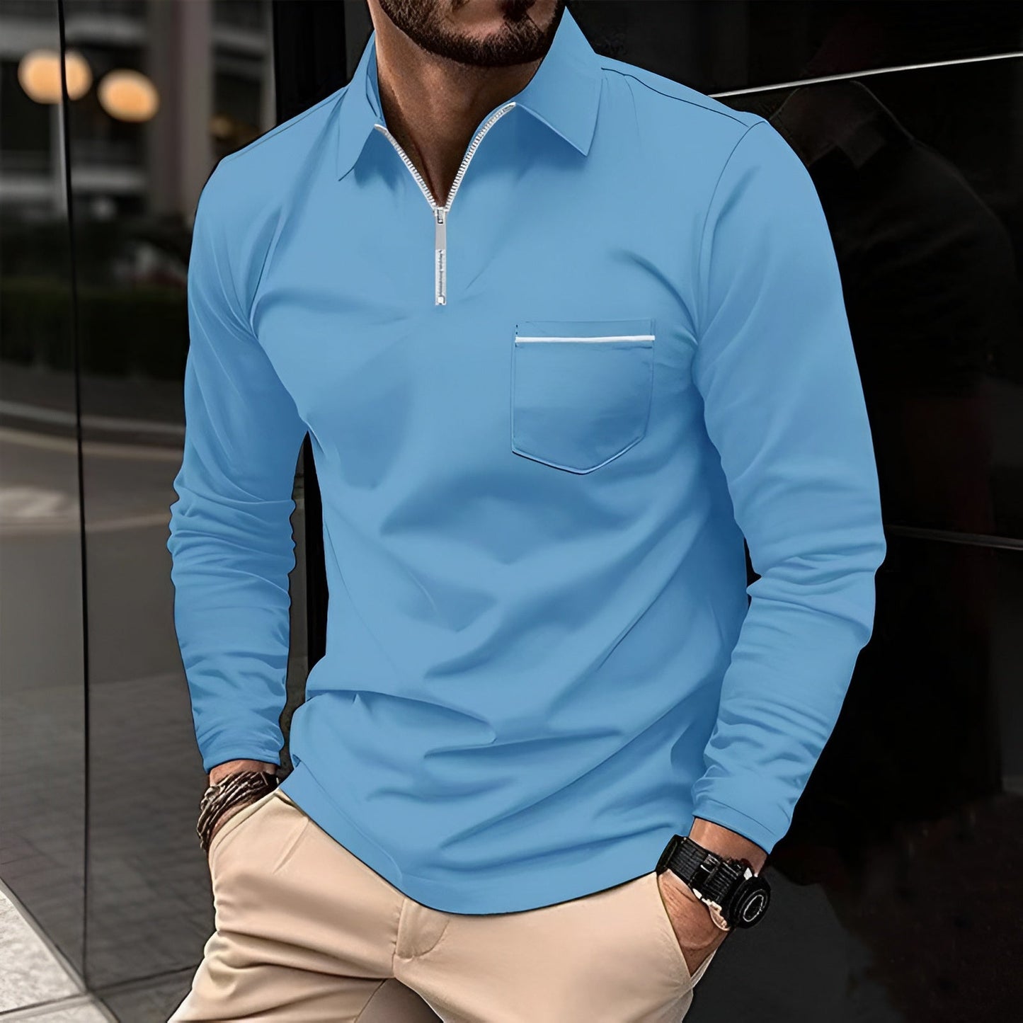 Classic Fit Polo Shirt with Pocket