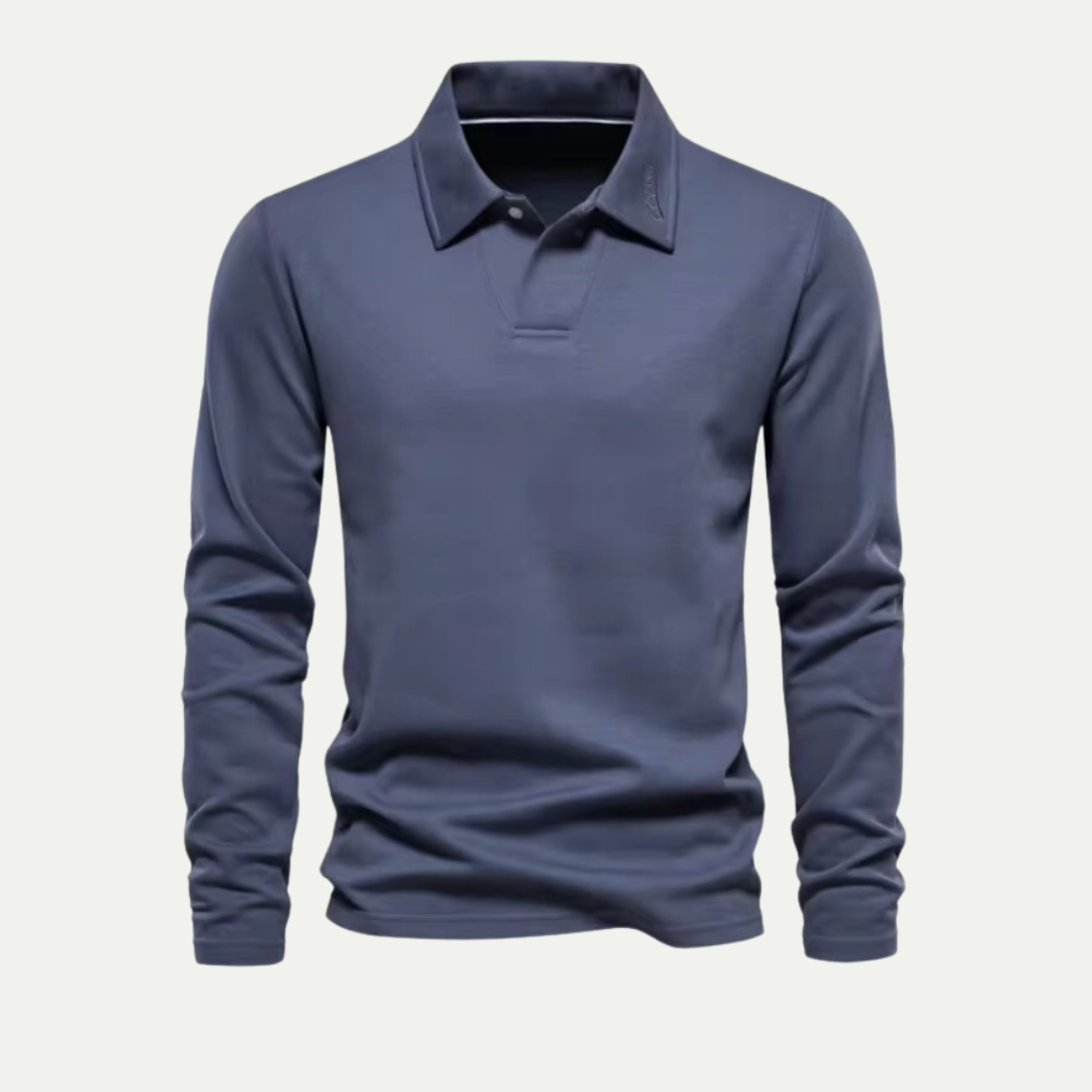 Men’s Athletic Long-Sleeve Polo