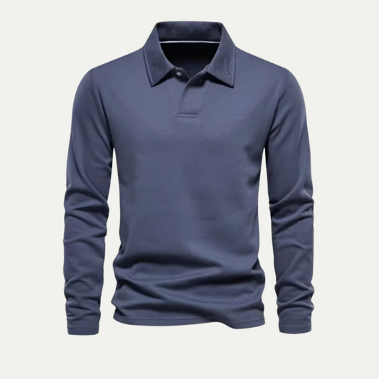 Men’s Athletic Long-Sleeve Polo