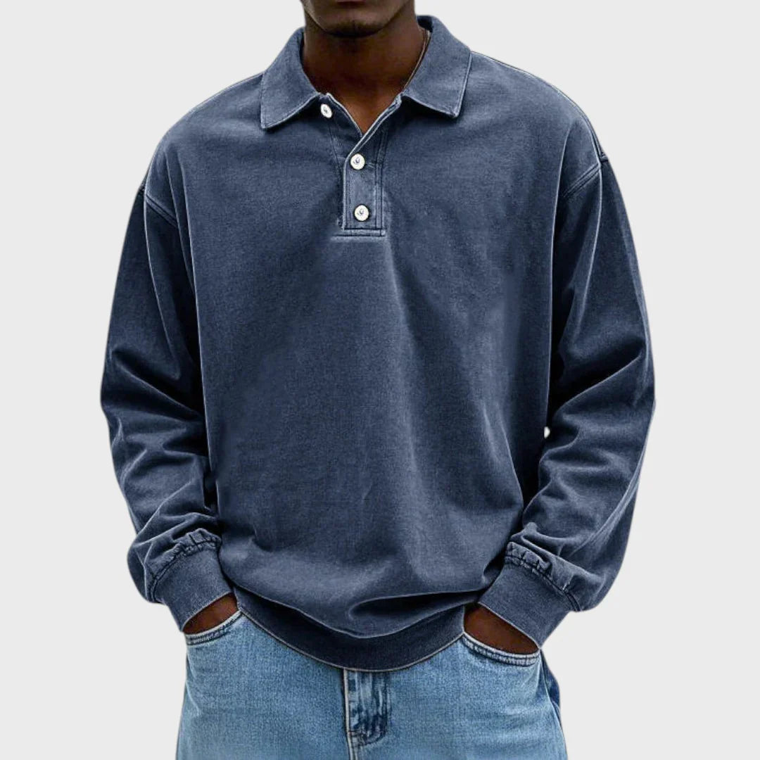 Classic Fit Mens Polo Shirt Relaxed Casual Tee