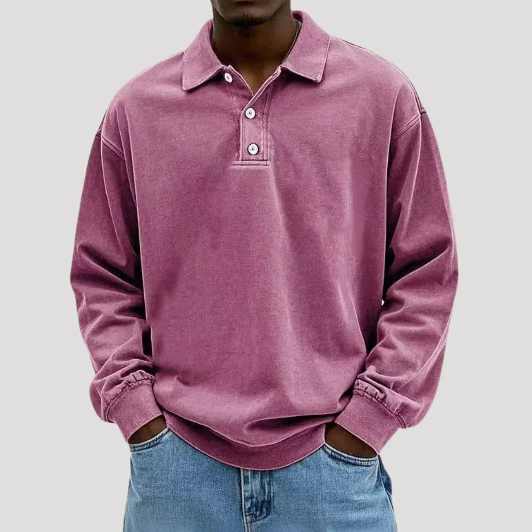 Classic Fit Mens Polo Shirt Relaxed Casual Tee