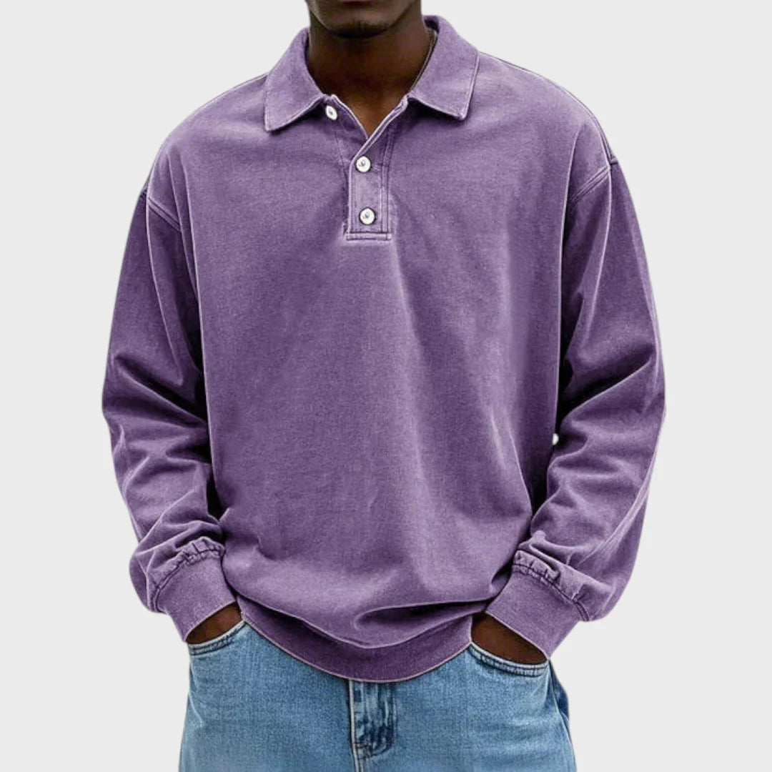 Classic Fit Mens Polo Shirt Relaxed Casual Tee