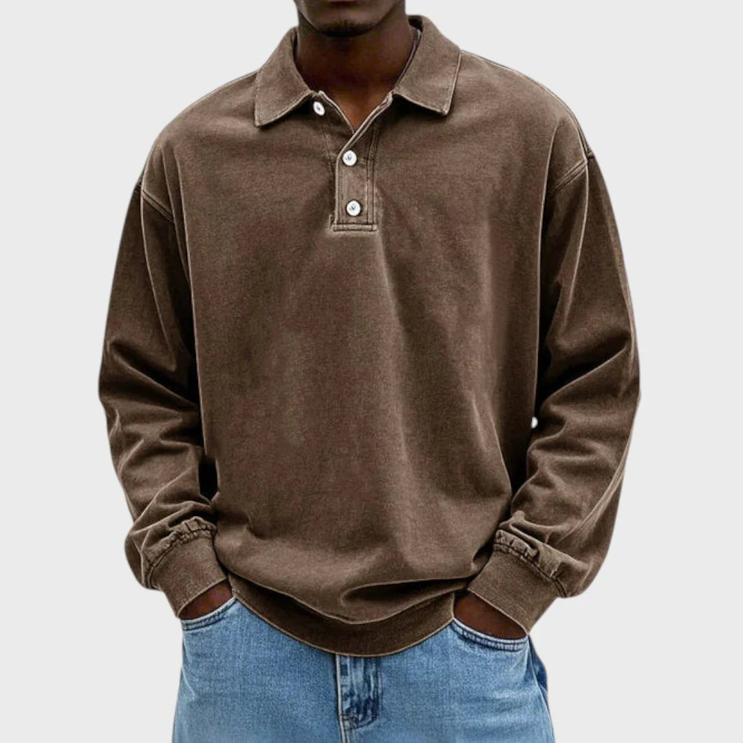 Classic Fit Mens Polo Shirt Relaxed Casual Tee