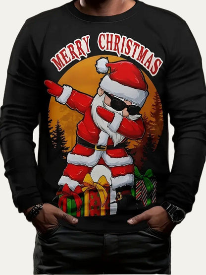 Men’s Dabbing Santa Merry Christmas Sweatshirt