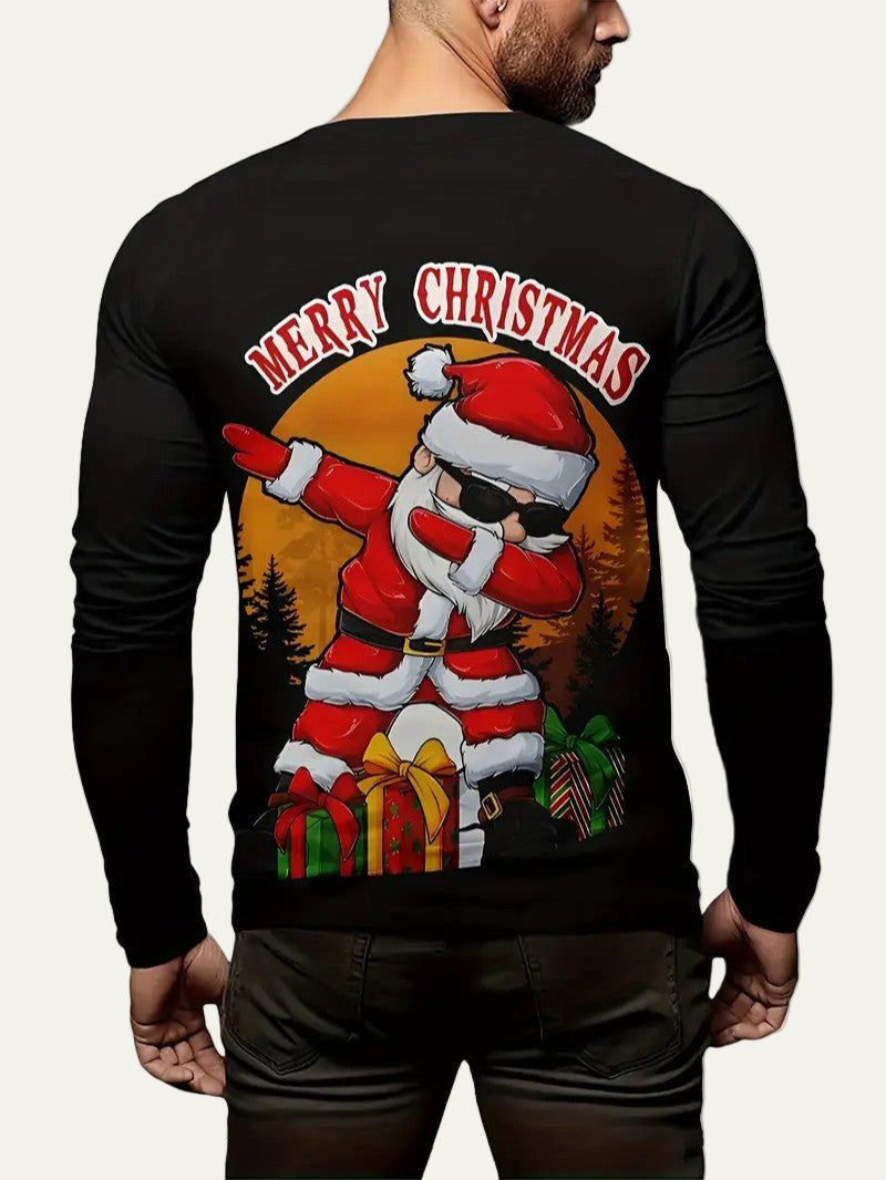 Men’s Dabbing Santa Merry Christmas Sweatshirt
