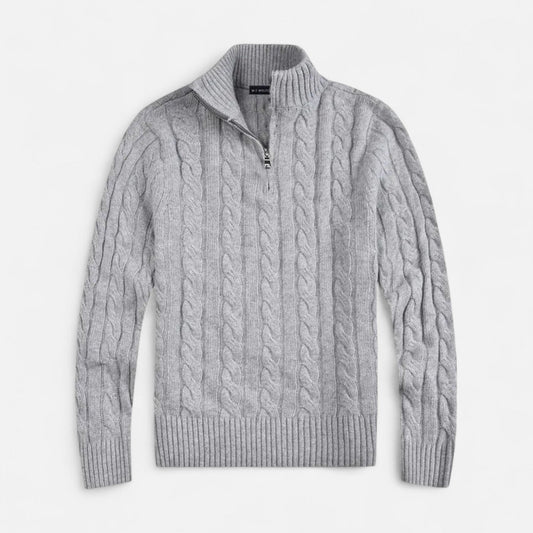 Men's Textured Open-Front Sweater