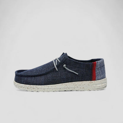Men's Orthopedic Cotton Slip On Lightweight Woven Loafers