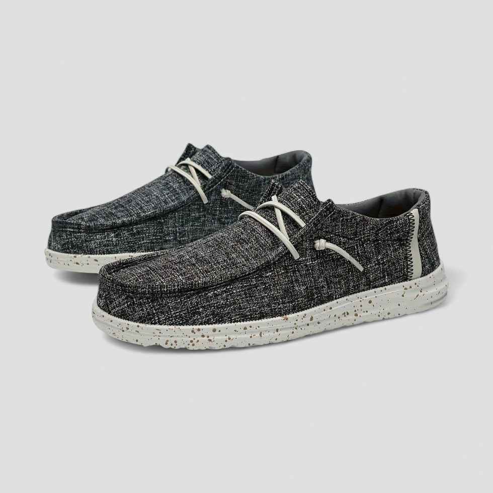 Men's Orthopedic Cotton Slip On Lightweight Woven Loafers