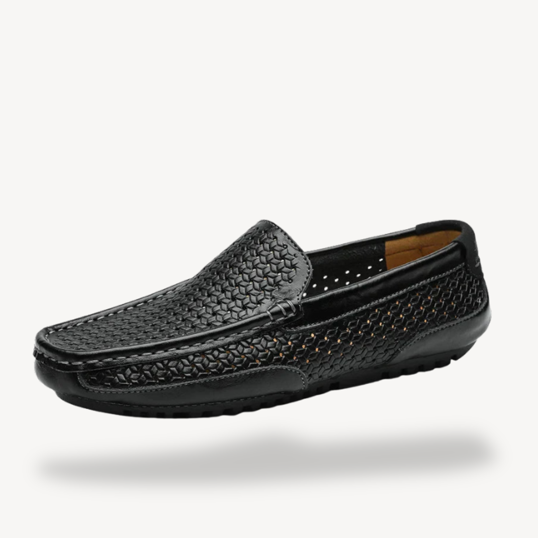 Men’s Vintage Perforated Slip-On Loafers