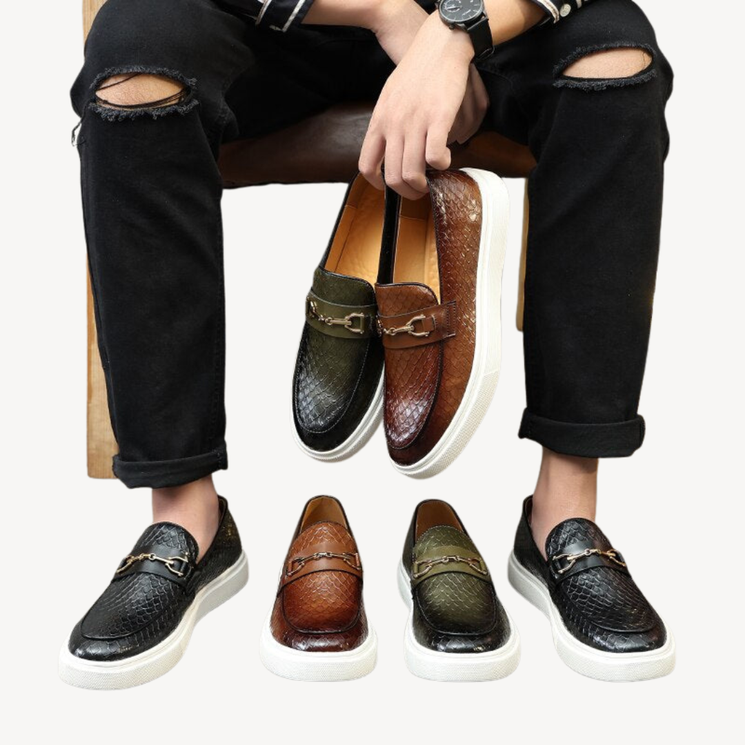 Men’s Embossed Loafer Sneakers