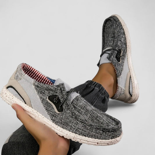 Men’s Casual Color-Block Slip-On Shoes